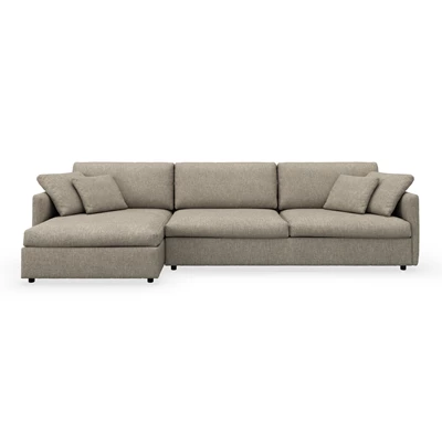 Angolo vänstervänd soffa med schäslong