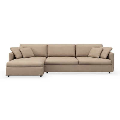 Angolo vänstervänd soffa med schäslong