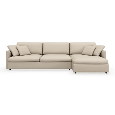 Angolo högervänd soffa med schäslong