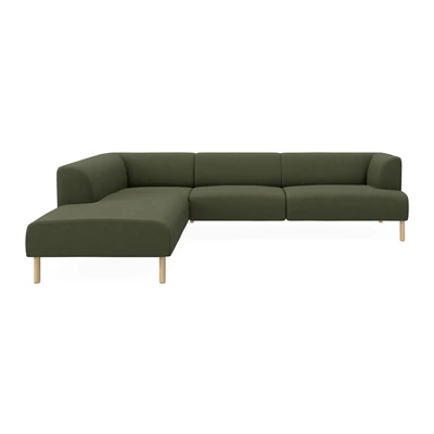 Teron vänstervänd soffa med divan