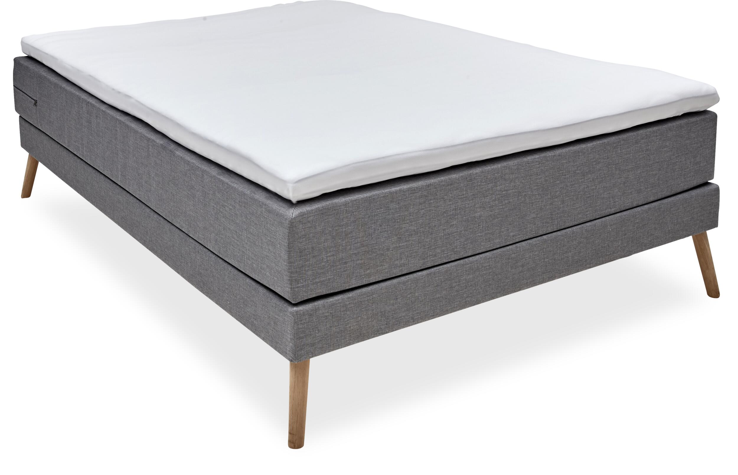 Nocturne Silver EF inkl. 6 cm Silver bäddmadrass, 140x200 cm kontinentalsäng