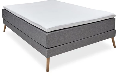 Nocturne Silver EF inkl. 6 cm Silver bäddmadrass, 140x200 cm kontinentalsäng