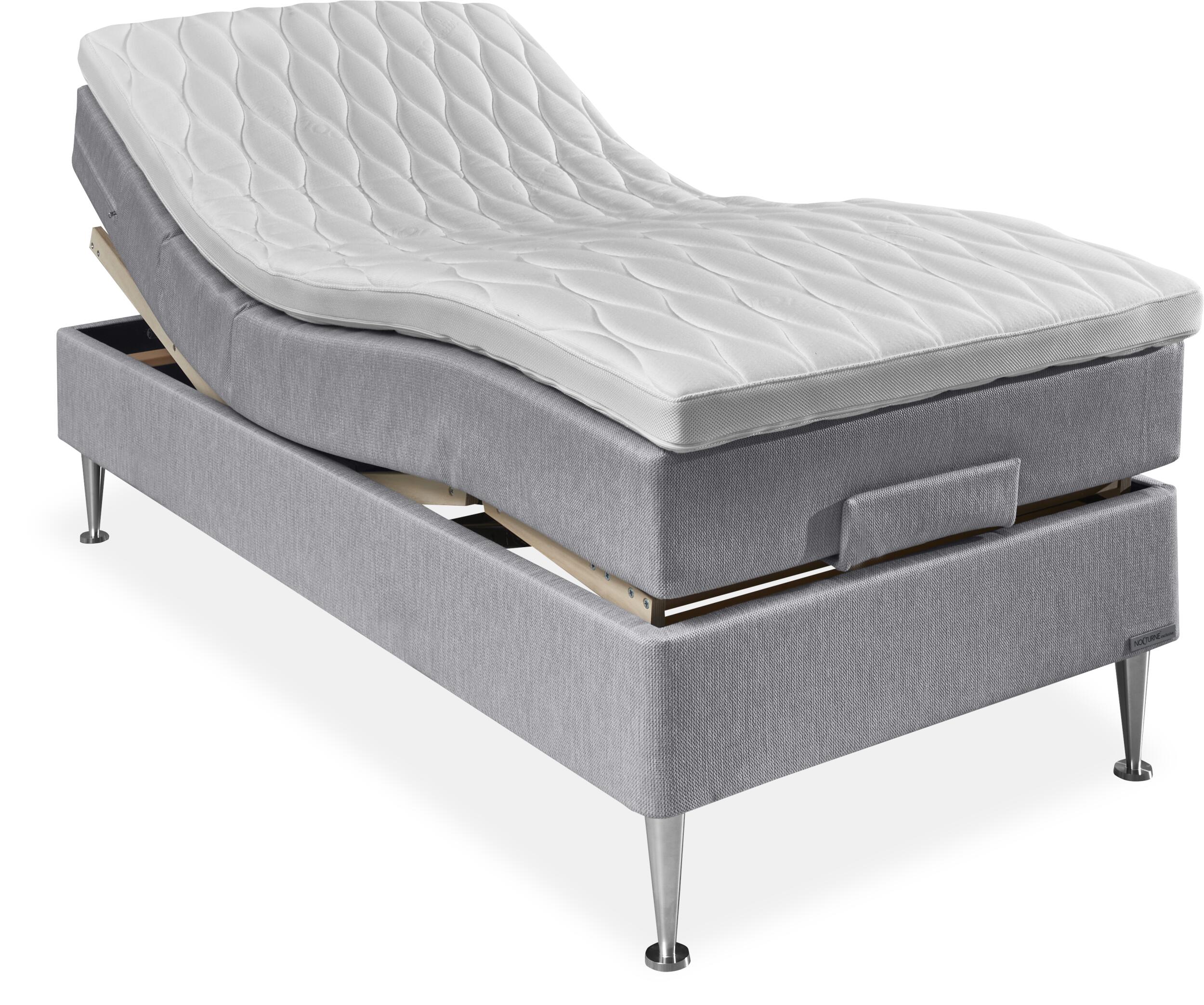 Nocturne Exclusive Ocean Inkl. 8 cm Exclusive bäddmadrass, 90 x 210 cm ställbar säng