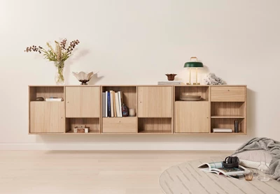 Mistral Classic Skänk med 4 dörrar + 2 lådor ek