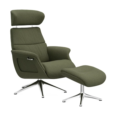 FlexLux Clement M fåtölj & fotpall