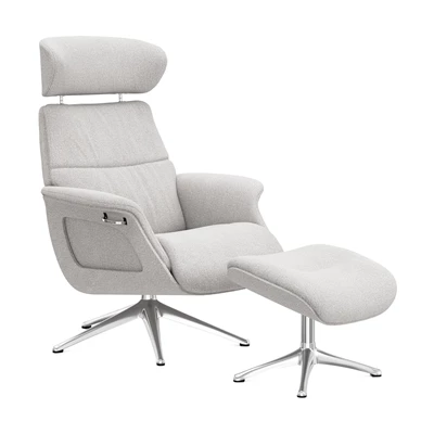 FlexLux Clement M fåtölj & fotpall