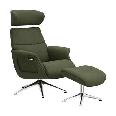 FlexLux Clement M fåtölj & fotpall