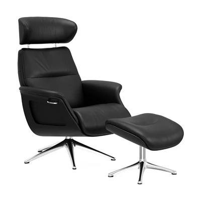 FlexLux Clement M fåtölj & fotpall