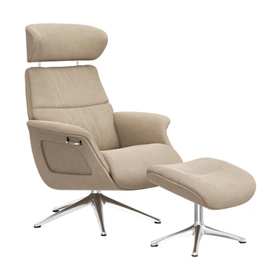 FlexLux Clement M fåtölj & fotpall