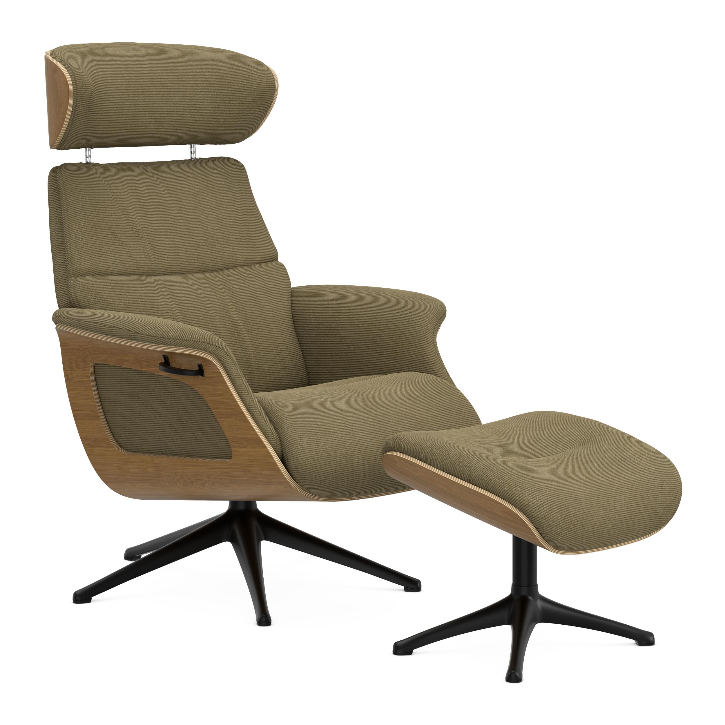 FlexLux Clement Medium fåtölj & fotpall 