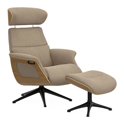 FlexLux Clement Medium fåtölj & fotpall