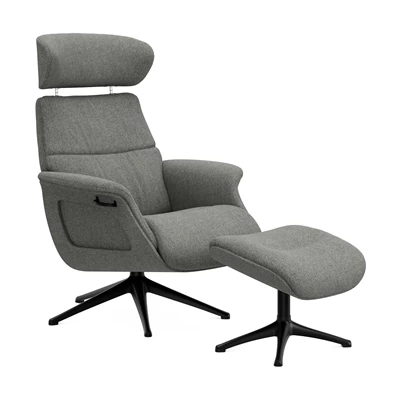 FlexLux Clement M fåtölj & fotpall