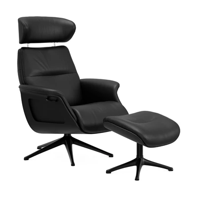 FlexLux Clement M fåtölj & fotpall