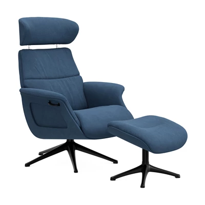 FlexLux Clement M fåtölj & fotpall