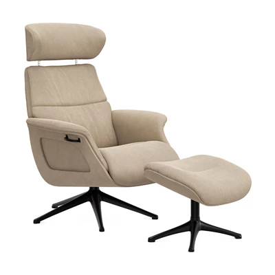 FlexLux Clement M fåtölj & fotpall