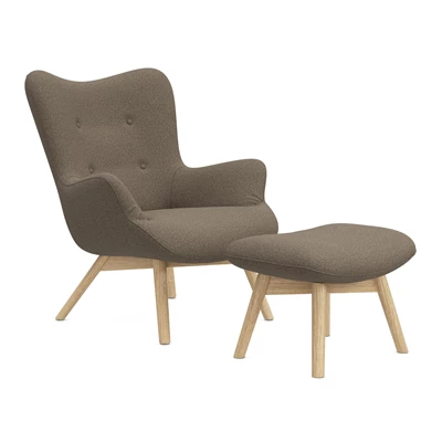 Firo fåtölj & fotpall