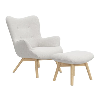 Firo fåtölj & fotpall