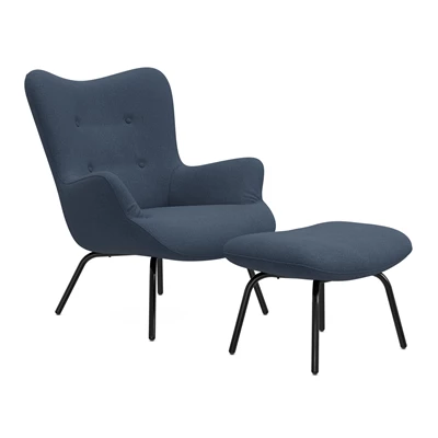 Firo fåtölj & fotpall