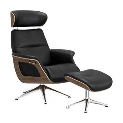 FlexLux Clement Medium fåtölj & fotpall