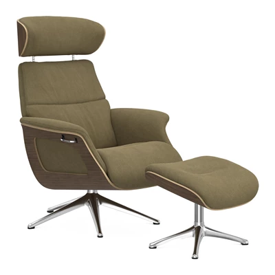 FlexLux Clement Medium fåtölj & fotpall