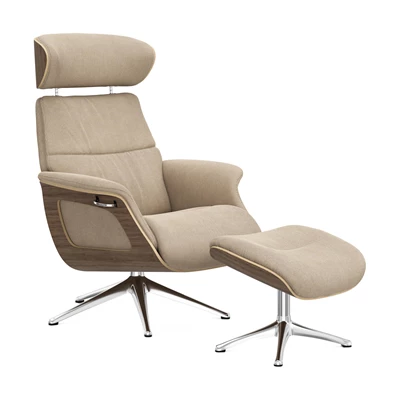 FlexLux Clement Medium fåtölj & fotpall