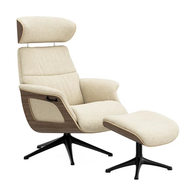 FlexLux Clement Medium fåtölj & fotpall