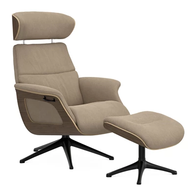 FlexLux Clement Medium fåtölj & fotpall