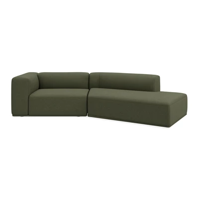 Zano 2-sits vänstervänd soffa med divan