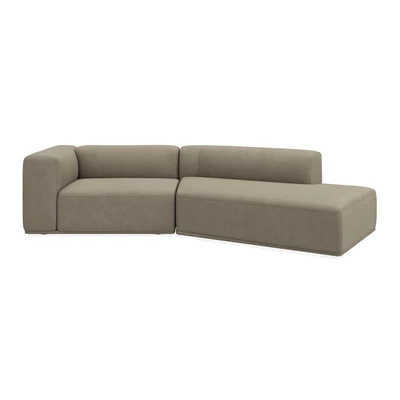 Zano 2-sits vänstervänd soffa med divan