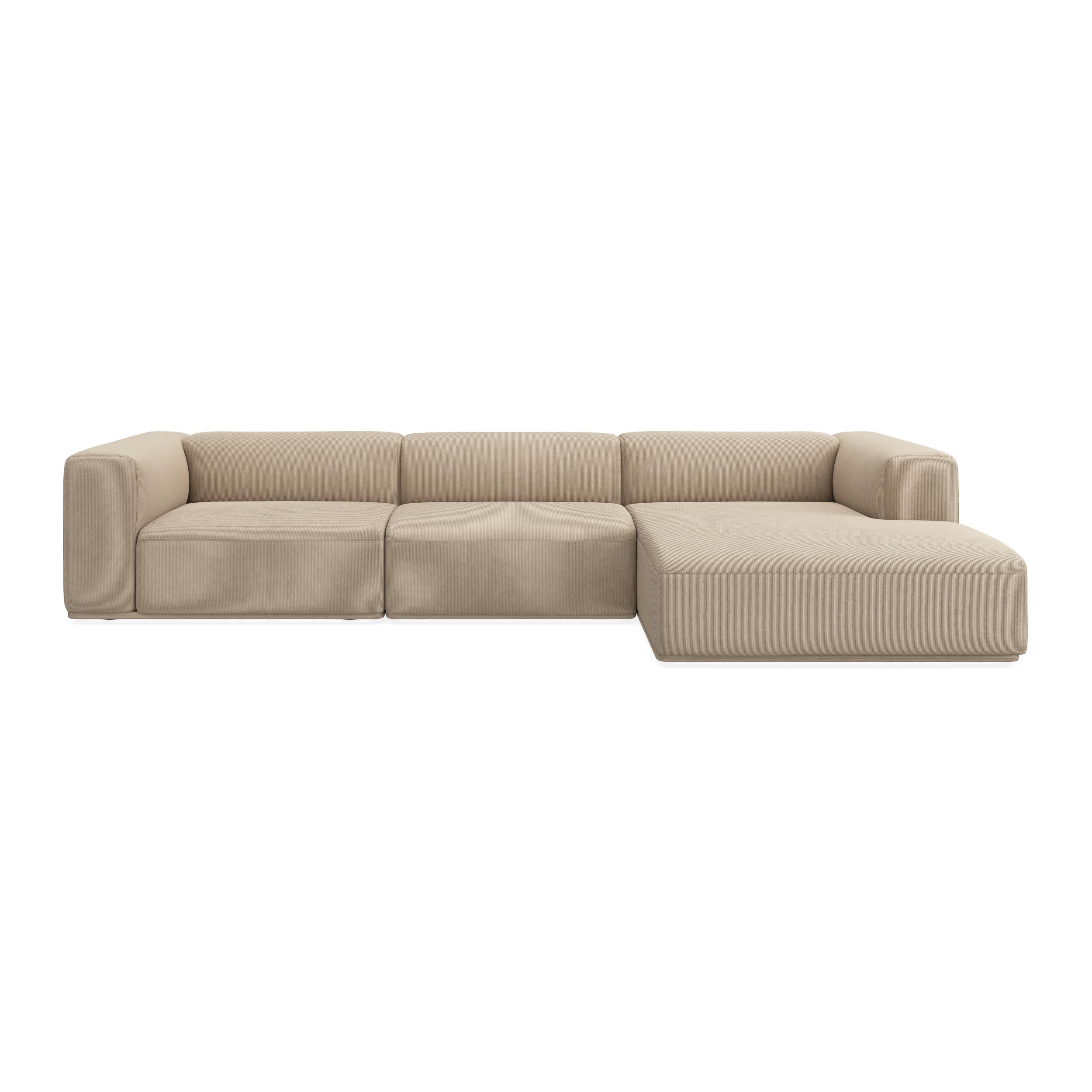 Zano 3-sits högervänd soffa med schäslong