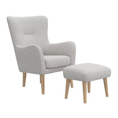 Lauge fåtölj & fotpall