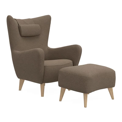 Elena fåtölj & fotpall