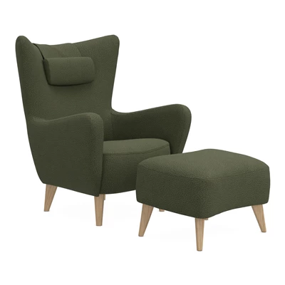 Elena fåtölj & fotpall