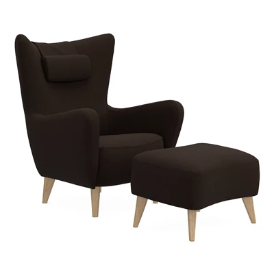 Elena fåtölj & fotpall