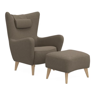 Elena fåtölj & fotpall