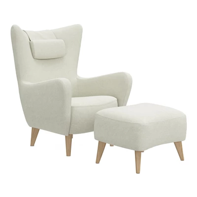 Elena fåtölj & fotpall