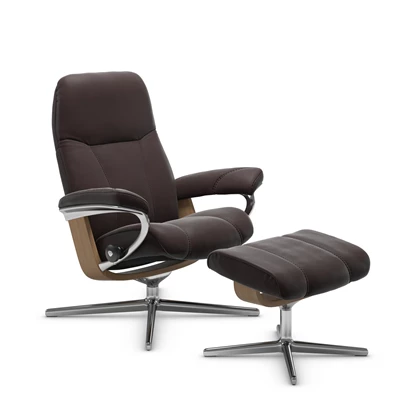 Stressless Consul S fåtölj & fotpall
