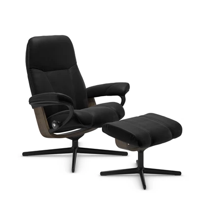 Stressless Consul S fåtölj & fotpall