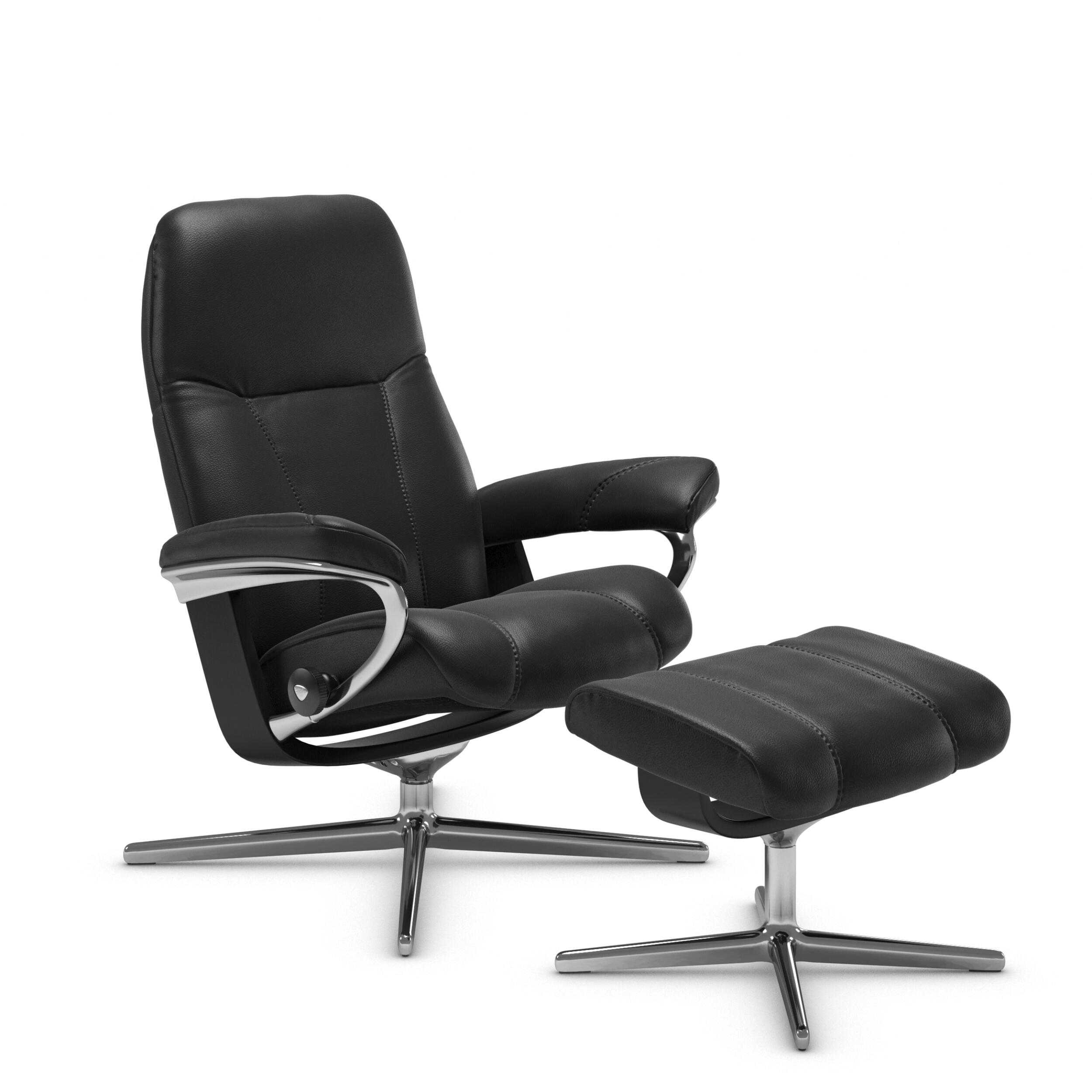 Stressless Consul S fåtölj & fotpall 