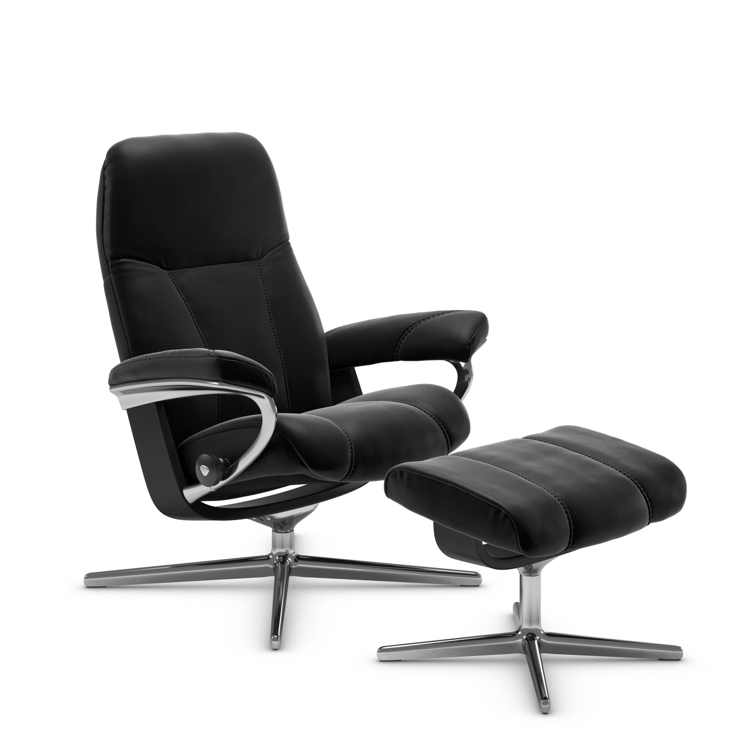 Stressless Consul S fåtölj & fotpall 