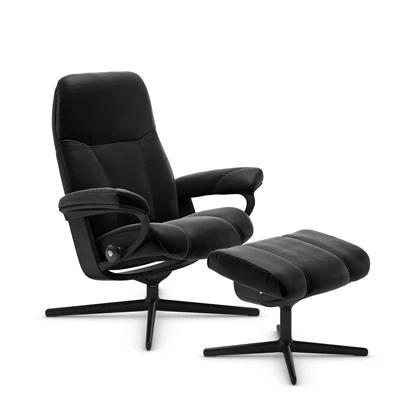 Stressless Consul S fåtölj & fotpall