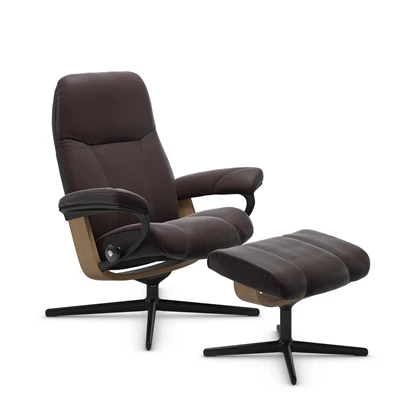 Stressless Consul L fåtölj & fotpall