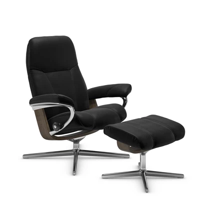 Stressless Consul L fåtölj & fotpall