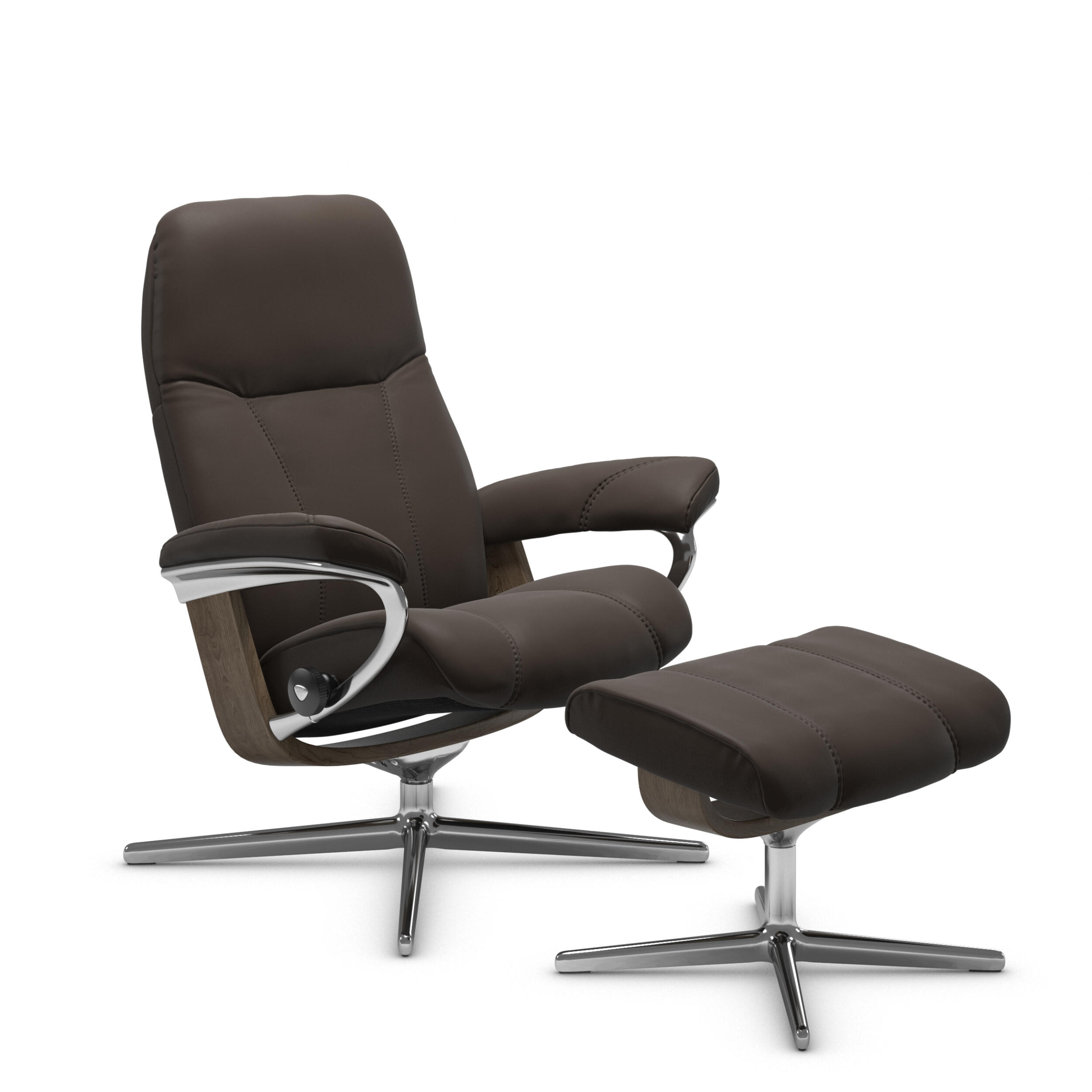 Stressless Consul L fåtölj & fotpall 