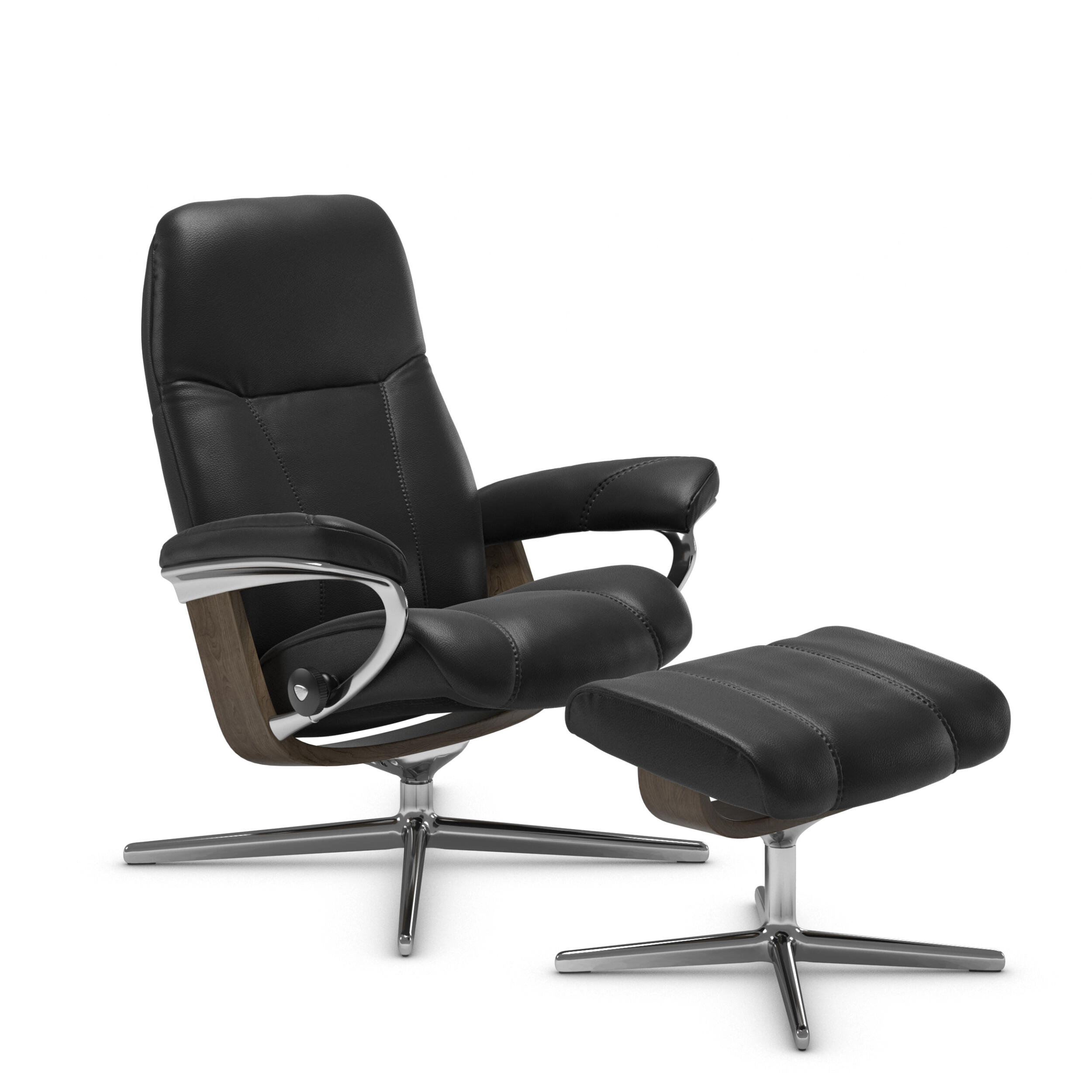 Stressless Consul L fåtölj & fotpall 