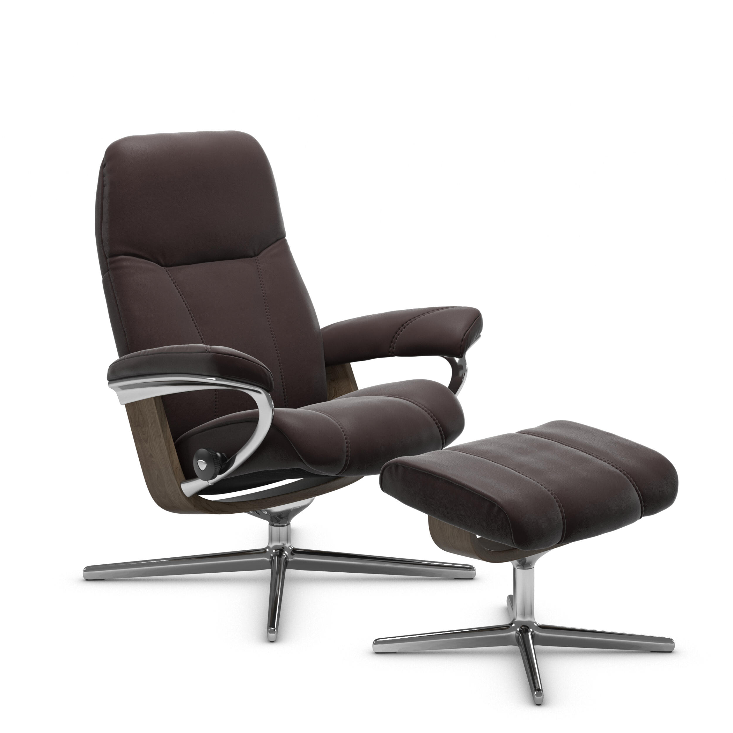 Stressless Consul L fåtölj & fotpall 