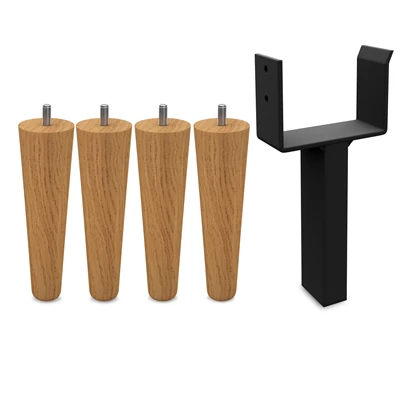 Nocturne Elegant sängben och stödben 15 cm,1 set