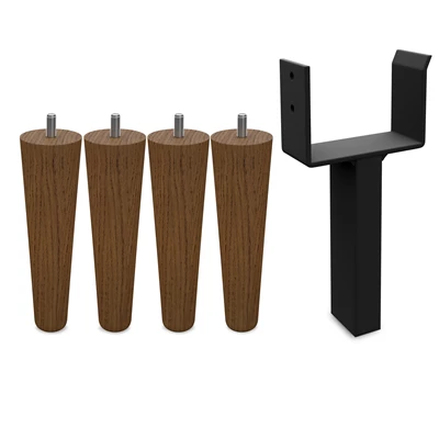 Nocturne Elegant sängben och stödben 15 cm, 1 set