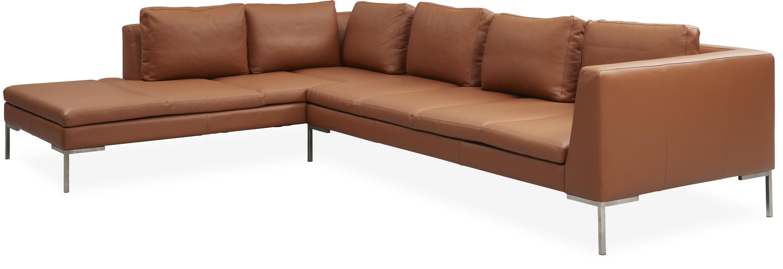 Nordskov vänstervänd hörnsoffa med puffavslutning 