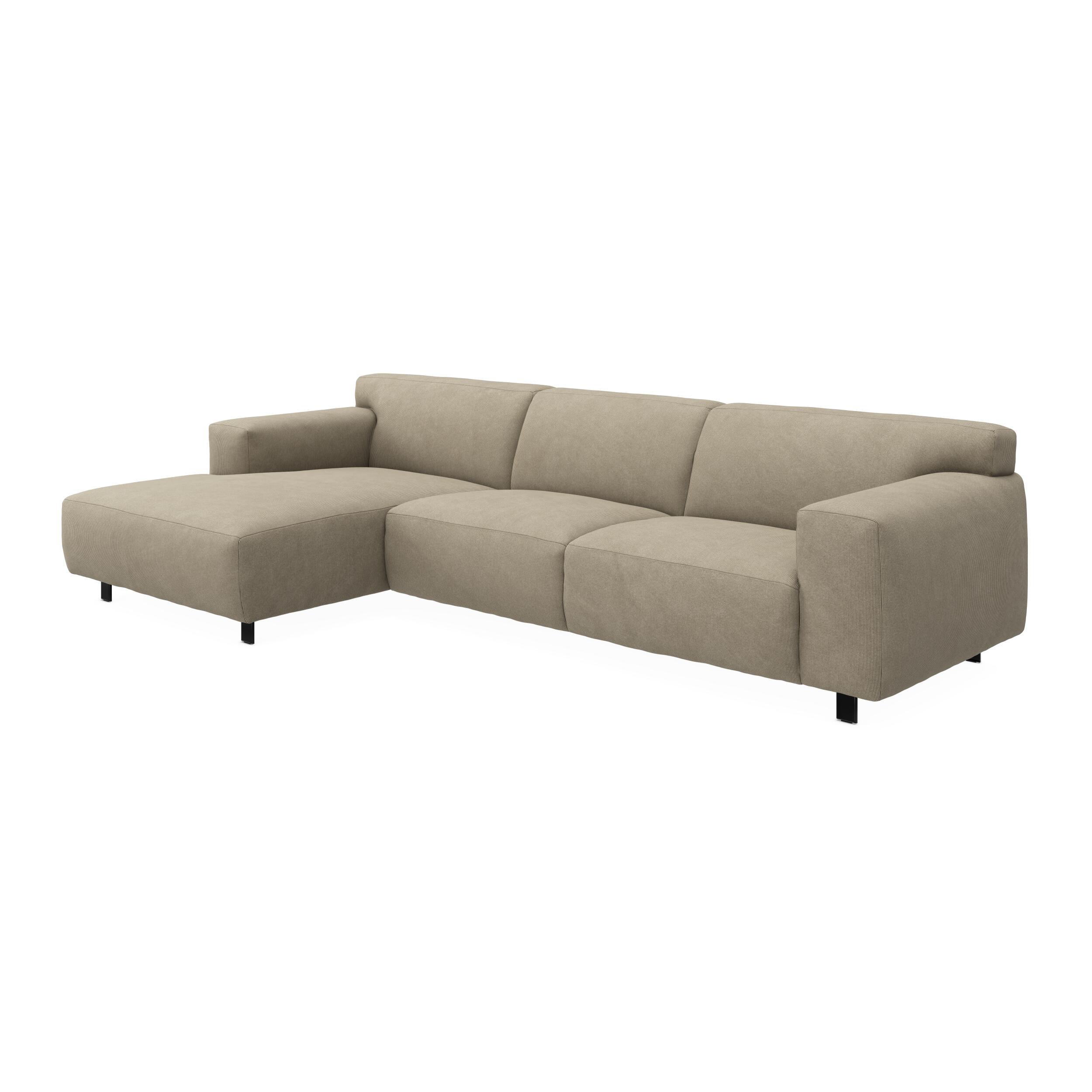 Siena vänstervänd soffa med schäslong 